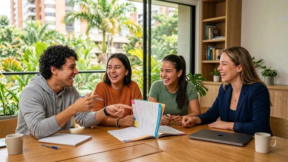 Clases de inglés personalizadas grupo de 3 amigos en Cali